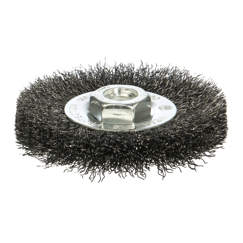 Щетка дисковая с гофр проволокой для УШМ № 497 D115 мм М14*2 ПрофОснастка Эксперт RPM 12500 SS (нерж) 0,3