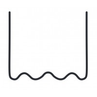 Скоба  волнообразная, 0,8 мм, 100шт RedHotDot ST08001