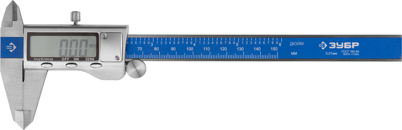 Штангенциркуль ШЦЦ-I-150-0,01  ЗУБР "ЭКСПЕРТ" цифровой  34463-150