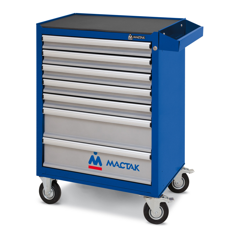 МАСТАК Тележка инструментальная серии «ОПТИМА», 7 полок, синяя 521-07581MB