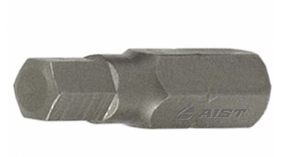 Бит шестигран. 4.0мм 1/4", L=25мм, S2, (упаковка 10 шт) AIST 1122504H