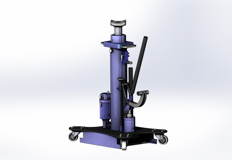 Напольный ямный подъемник с фиксированным штоком (мобильный) 10т. 700мм. НПО АВТОМОТИВ КПП10Р700Ф