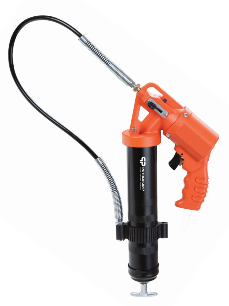 Двухрежимный пневматический шприц для смазки, 413 бар, 1/8" BSPT, гибкий шланг Petropump PP100307