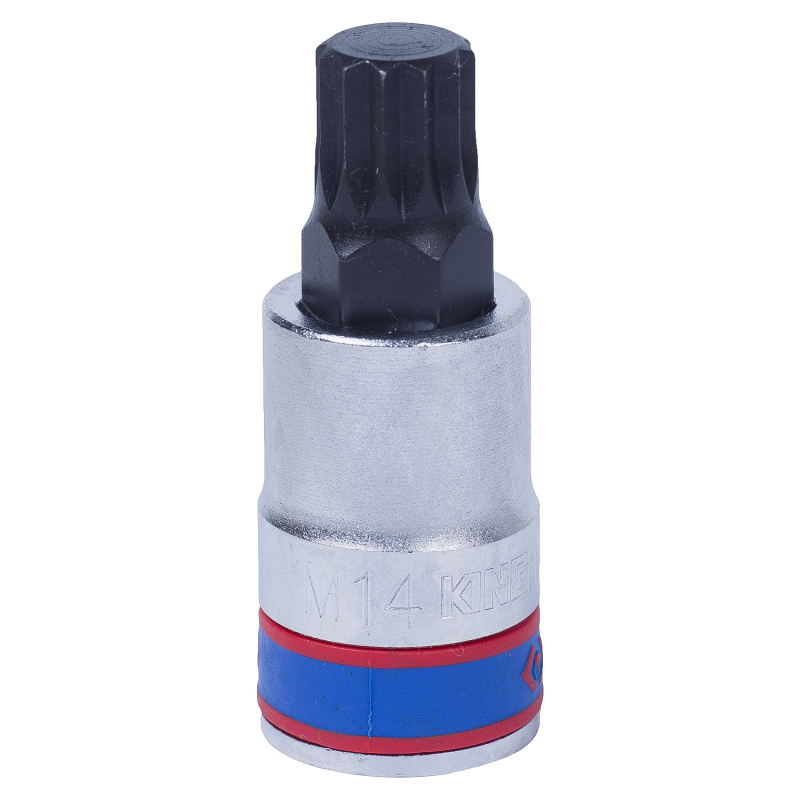 KINGTONY Насадка (бита) торцевая 1/2", SPLINE, M14, L = 60 мм 402614