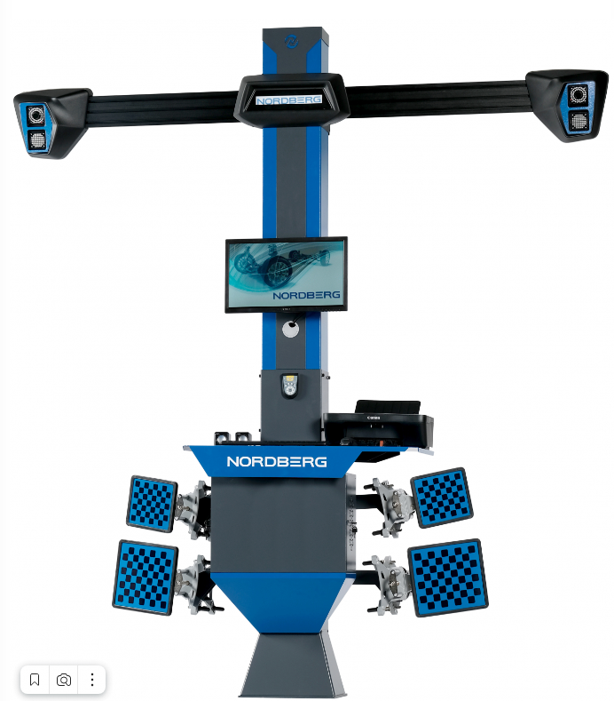 Стенд сход-развал 3D модель настенный (без колонны) NORDBERG C802-C (синий) C802-C_синий NORDBERG