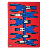 МАСТАК Набор съемников стопорных колец, ложемент, 6 предметов 5-3306